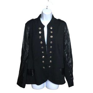 Black Military Style Women's Jacket